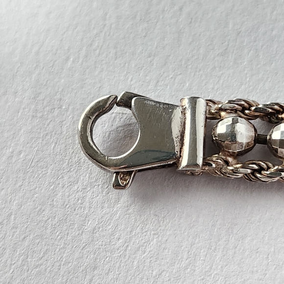 925 silver fancy link bracelet - Picture 6 of 7